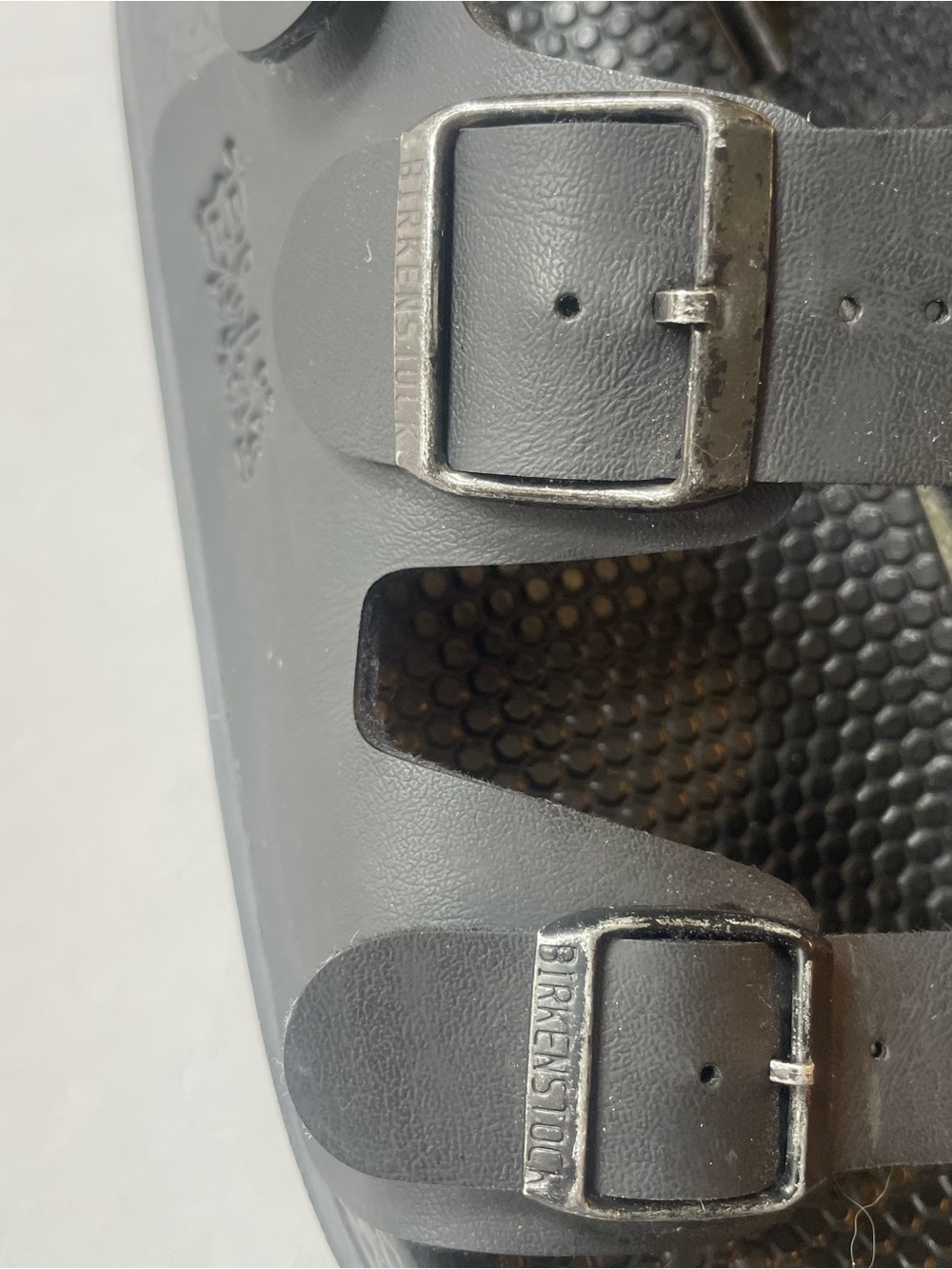 Birki's by Birkenstock Milos Black Leather 3-Strap Backstrap Sandals Size 39.5 - Picture 5 of 9